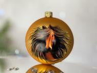 Куля ялинкова Символ 2026 Стрімкий кінь d 85 мм золото 4820001234107