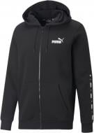 Джемпер Puma ESS+ TAPE FULL-ZIP HOODIE FL 67027001 р.S чорний