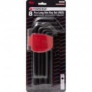 Набір ключів Forsage Г-образных 6-гранных длинных, 8 пр(7-14 мм)в пластиковом держателе F-5087L