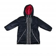 Пальто для девочки Danaya р.122 синий с малиновым ШЯ19-160