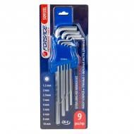 Набір ключів Forsage Г-подібних 6-гранних екстрадовгих 9 пр. F-5093XL Набір ключів Forsage Г-подібних 6-гранних екстрадовгих 9 пр. F-5093XL