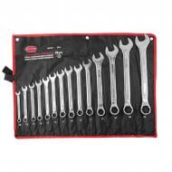 Набір ключів комбінованих Rock FORCE 14 пр 6 гр. (10, 12-19, 21, 24, 27, 30, 32 мм), на полотні RF-5146H