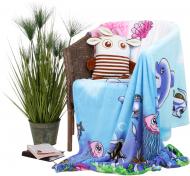 Покрывало Фламинго 190х130 см синий с голубым 697-924