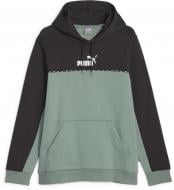Джемпер Puma ESS BLOCK X TAPE HOODIE FL 67334244 р.M зеленый
