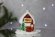 Іграшка на ялинку Засніжений будиночок 15 см різнокольоровий Іграшка на ялинку Засніжений будиночок 15 см різнокольоровий