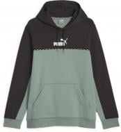 Джемпер Puma ESS BLOCK X TAPE HOODIE FL 67334244 р.L зеленый