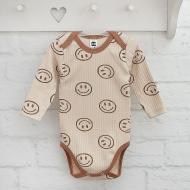 Боди унисекс Blanka Смайлик р.74-80 бежевый 110714