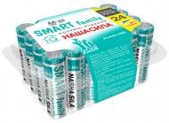 Батарейка лужна НАША СИЛА SMART family AA (пальчикові) 24 шт. (3143)