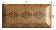 УЦЕНКА! Плитка Mainzu Bumpy Gold 10x20 см (УЦ №3798)