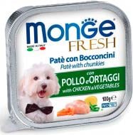 Корм влажный для всех пород Monge FRESH курица с овощами (70013031) 100 г