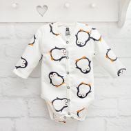 Боди унисекс Blanka Пингвин р.56-62 белый 110720