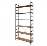 Стеллаж MebliKom Loft Details M-190b-2 1945х820х348 мм дуб крафт золотой