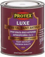 Грунт-эмаль Protex антикоррозионная Luxe 3 в 1 темно-серый мат 0,6 л