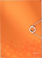 Папка-бокс на резинке WOW 150 л. A4 оранжевый металлик 45990044 Leitz