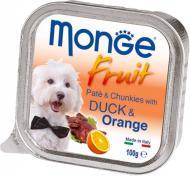 Корм влажный для собак для всех пород Monge fruit утка с апельсином (70013239) 100 г