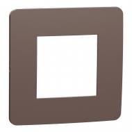 Рамка одноместная Schneider Electric Unica New универсальная шоколадный NU280216