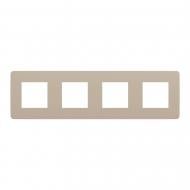 Рамка четырехместная Schneider Electric Unica New универсальная песочный/антрацит NU280828 Рамка четырехместная Schneider Electric Unica New универсальная песочный/антрацит NU280828