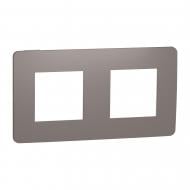 Рамка двойная Schneider Electric Unica New универсальная шоколадный NU280416