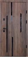 Дверь входная Страж Optima Plus Mirage 95 L дуб табак 2040x950 мм левая