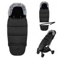 Конверт зимний MoMi Sleeping bag 2 в 1 black AKCE00050