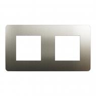 Рамка двухместная Schneider Electric Unica New Studio Metal универсальная бронза/антрацит NU280452M Рамка двухместная Schneider Electric Unica New Studio Metal универсальная бронза/антрацит NU280452M