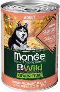 Корм влажный для взрослых собак для всех пород Monge Bwild Dog Adult мясные кусочки в соусе 400 г