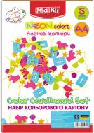 Картон цветной Neon Colors А4 MX21051 Maxi
