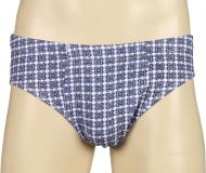 Трусы мужские L синий с белым