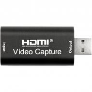 Адаптер PowerPlant HDMI (F) – USB 2.0 (M) чорний (CA912353)