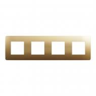 Рамка четырехместная Schneider Electric Unica New Studio Metal универсальная матовая медь/антрацит NU280858M