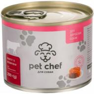 Паштет консервований для собак для усіх порід Pet Chef з яловичиною 200 г