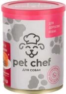 Паштет консервированный для собак для всех пород Pet Chef мясной с говядиной 360 г