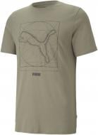 Футболка Puma Renaissance Cat Tee 58777573 р.XL хаки