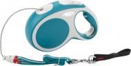 Поводок-рулетка Flexi Vario M бирюзовый с серыми вставками до 20 кг 8 м