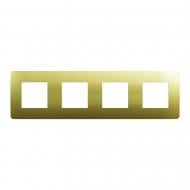 Рамка чотиримісна Schneider Electric Unica New універсальна золотистий матовий NU280862M Рамка чотиримісна Schneider Electric Unica New універсальна золотистий матовий NU280862M