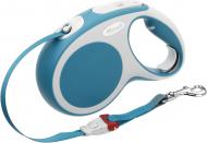 Поводок-рулетка Flexi Vario M бирюзовый с серыми вставками до 25 кг 5 м