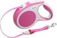 Поводок-рулетка Flexi Vario M розовый с серыми вставками до 25 кг 5 м