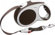 Поводок-рулетка Flexi Vario L коричневый с серыми вставками до 60 кг 5 м