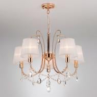 Люстра підвісна Strotskis Emiliana 5x40 Вт E14 білий/золото 10087/5