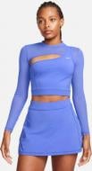 Топ Nike W NP LS TOP CROPPED NVTY FB5683-413 р.M блакитний