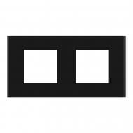 Рамка двухместная Schneider Electric Unica New горизонтальная черный NU600472