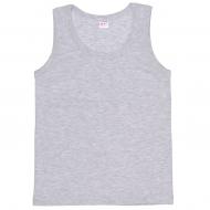 Майка детская для мальчиковдетские Татошка Майка детская р.146 серый меланж