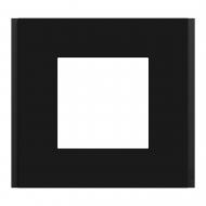 Рамка одноместная Schneider Electric Unica Deco Material горизонтальная черный NU600272