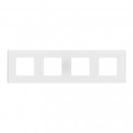 Рамка четырехместная Schneider Electric Unica New универсальная белый матовый NU600879