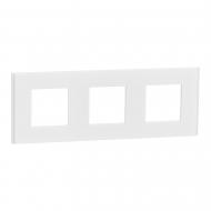 Рамка трехместная Schneider Electric Unica Deco Material универсальная белый NU600679