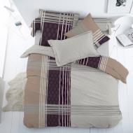 Комплект постільної білизни 1.5 Бостон коричневий Ecotton