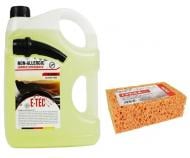 Омыватель стекла Poputchik Антимошка E-TEC с губкой лето 4 л