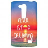Чохол із малюнком Printed Silicone для LG L Fino Dual D295 Never Stop Dreaming (hub_kSEA50115)