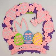 Венок пасхальный Аплі Краплі с цветами №1