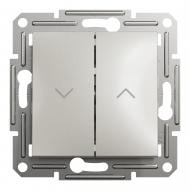 Выключатель для жалюзи двухклавишный Schneider Electric Asfora без подсветки бронза EPH1300169